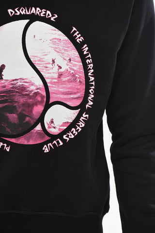 Crewneck Sweatshirt SURF with Front Print