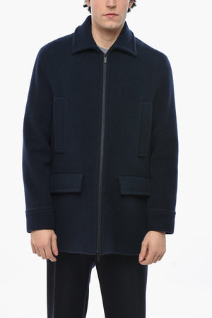 CC COLLECTION Wool Blend Full-Zip Coat