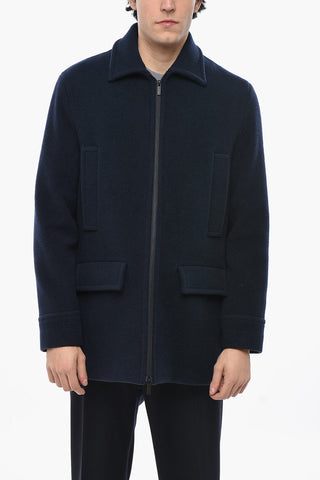 CC COLLECTION Wool Blend Full-Zip Coat