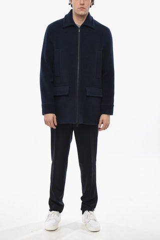 CC COLLECTION Wool Blend Full-Zip Coat