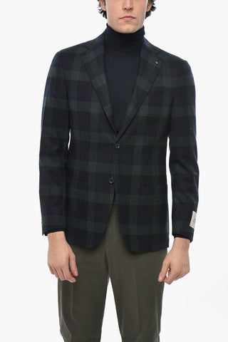 Virgin Wool Check Two-Tone RESET 2-Buttons Blazer
