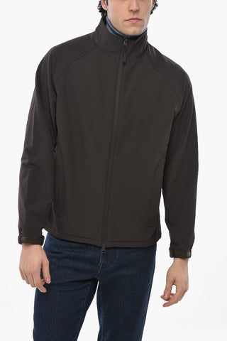Giacca a Vento SOFT SHELL in Tinta Unita con Fodera in Pile
