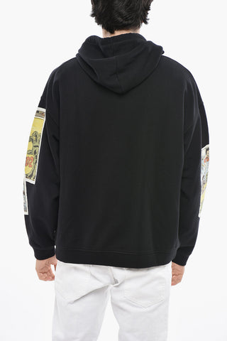 Brushed Cotton COMIC Hoodie with Printed Patches