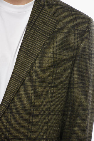 2-Button Virgin Wool-Blend Jacket with Two Vents and Classic Lapel
