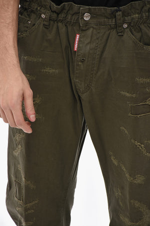 5-Taschen-Hose aus leichter Baumwolle mit elastischem Bund