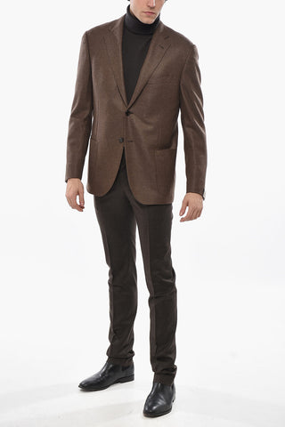 Halbgefütterter Blazer ACADEMY LIGHT mit Twill-Muster