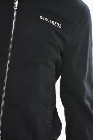 Bomber aus Baumwollmischung mit aufgedrucktem Logo