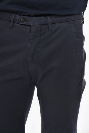 Cotton-Blend Chino Trousers with Belt Loops