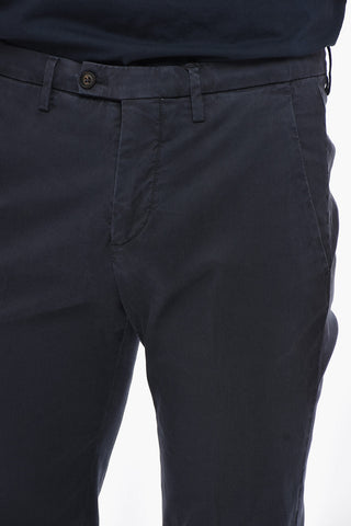 Cotton-Blend Chino Trousers with Belt Loops