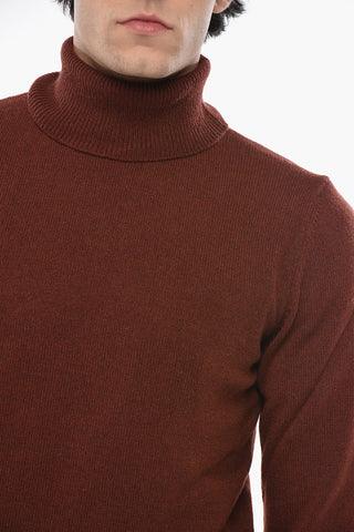 Cashmere Blend High-Neck Sweater