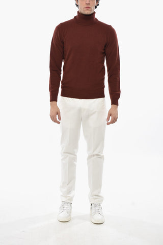 Cashmere Blend High-Neck Sweater