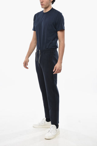 Joggers 2 Tasche in Cotone con Coulisse