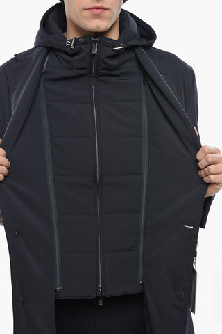 Stretch Nylon Coat with Removable Chest-Piece