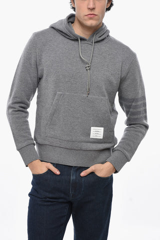 Maglia in Lana Vergine con Cappuccio e Tasca a Canguro