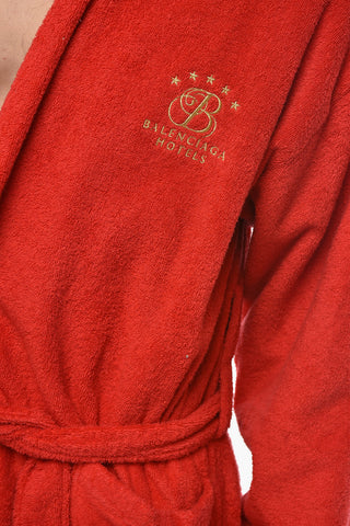 테리 목욕 가운 BALENCIAGA HOTELS 자수