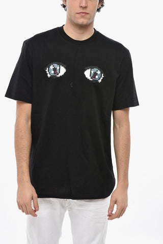 T-Shirt Girocollo EYES con Cristalli