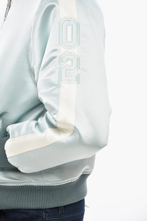 Bomber BOYS 02 In Satin con Bande a Contrasto