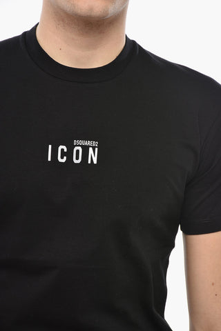 코튼 라운드넥 티셔츠 ICON
