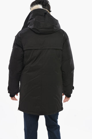 Utility-Daunenjacke YATESY uni mit Fellbesatz