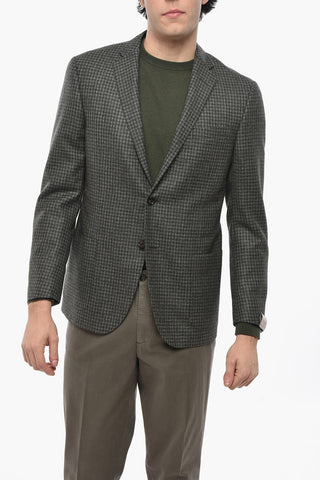 Ungefütterter Blazer ACADEMY SOFT mit Gingham-Muster