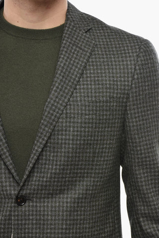 Ungefütterter Blazer ACADEMY SOFT mit Gingham-Muster