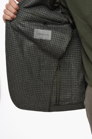 Ungefütterter Blazer ACADEMY SOFT mit Gingham-Muster