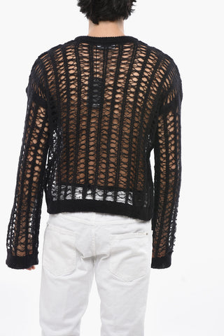 Durchsichtiger Pullover Aus Mohair-Mix