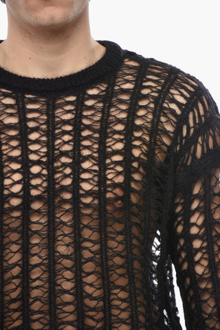 Durchsichtiger Pullover Aus Mohair-Mix
