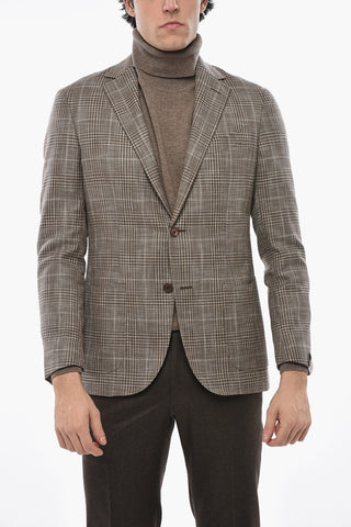 Einreihiger Blazer GATE aus Wolle mit Prince-of-Wales-Karo