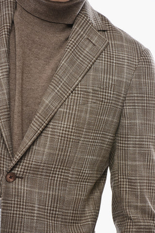 Einreihiger Blazer GATE aus Wolle mit Prince-of-Wales-Karo