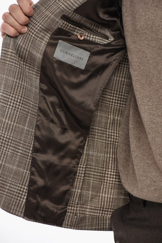 Einreihiger Blazer GATE aus Wolle mit Prince-of-Wales-Karo