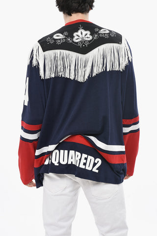 Long-Sleeve T-Shirt WESTERN with Fringes