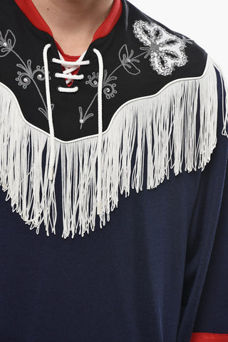 Long-Sleeve T-Shirt WESTERN with Fringes