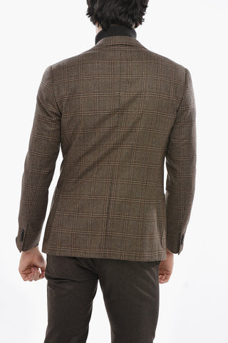 Blazer Semifoderato GATE in Lana Vergine District Check