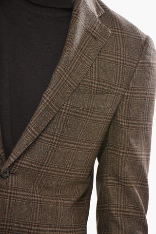 Virgin Wool Semi-Lined Blazer GATE District Check