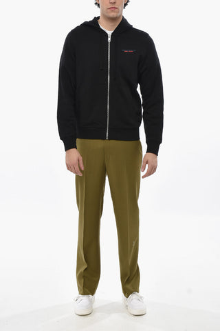 Brushed Cotton Full-Zip Hoodie
