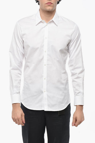 Cotton Shirt with French Collar
