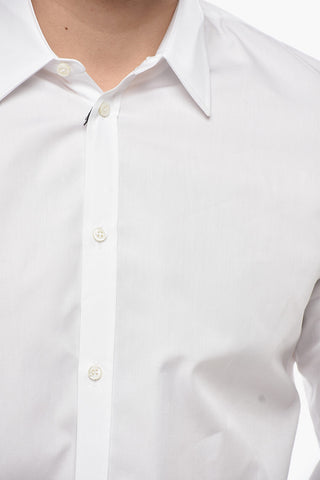 Cotton Shirt with French Collar