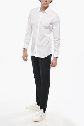Cotton Shirt with French Collar