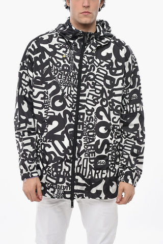 Giacca a Vento in Nylon Motivo Monogram
