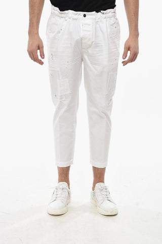 Cotton 4-Pocket Pants with Patches