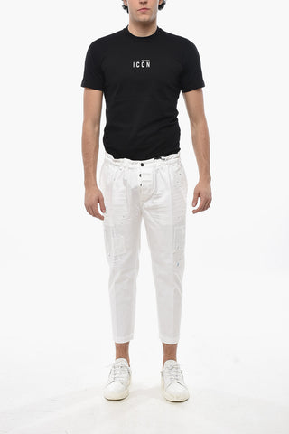 Cotton 4-Pocket Pants with Patches