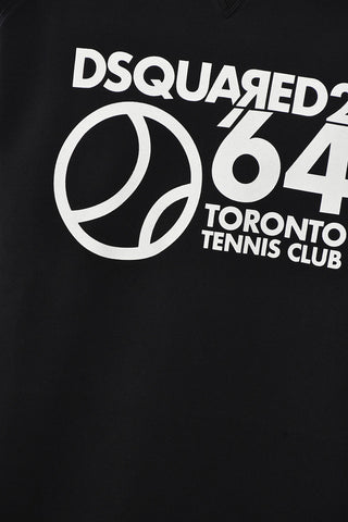 Rundhals-Sweatshirt TENNIS CLUB mit Frontprint