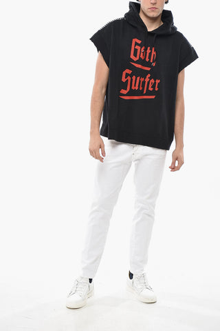 반팔 후드 GOTH SURFER 스터드 장식