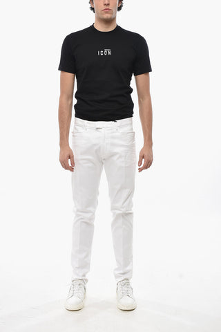 Pantaloni Chino in Cotone Stretch con Passanti