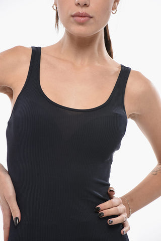 STANDARD Top in Misto Cotone a Costine