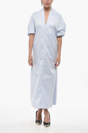 Cotton Organza Dress with Open Back