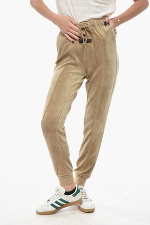 Joggers in Ciniglia con Polsini ed Elastico in Vita
