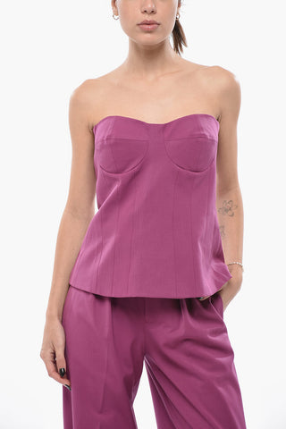 Tube Top PEONIA con Zip Posteriore
