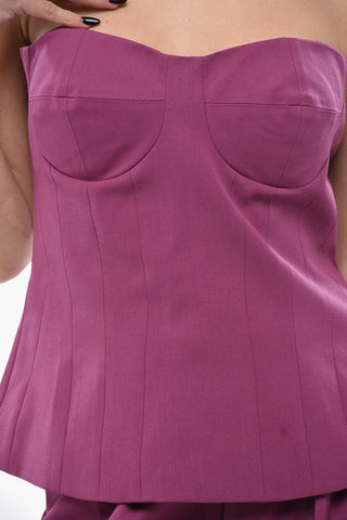 Tube Top PEONIA con Zip Posteriore